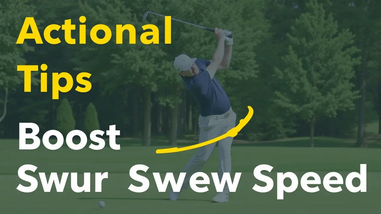 Actionable Tips to Boost Your Swing Speed Golf Swing Speed