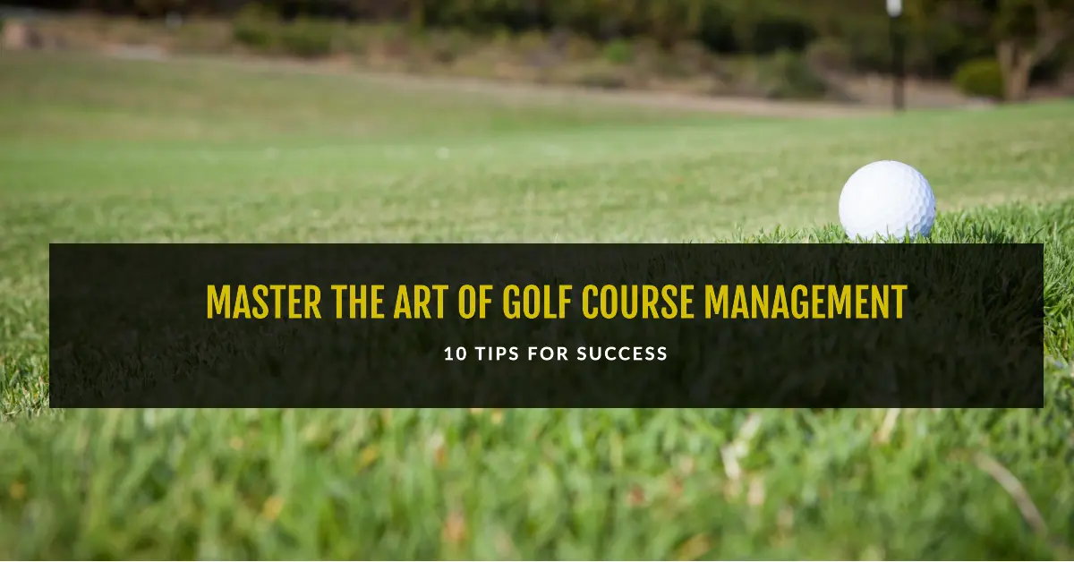 golf course management