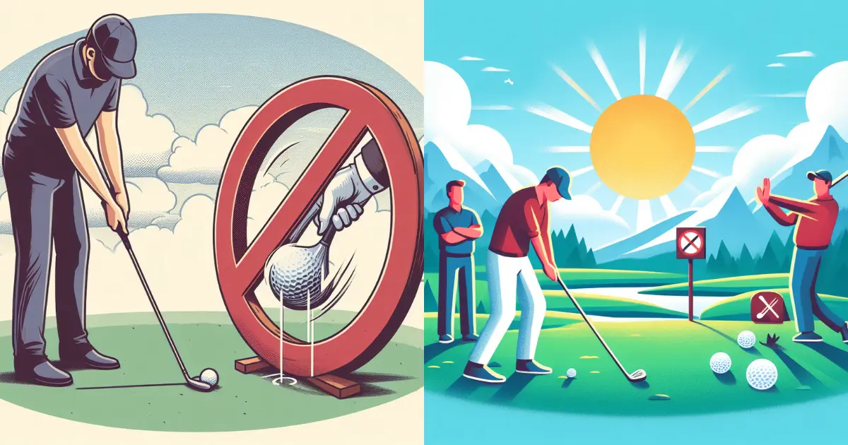 avoid casting the golf club