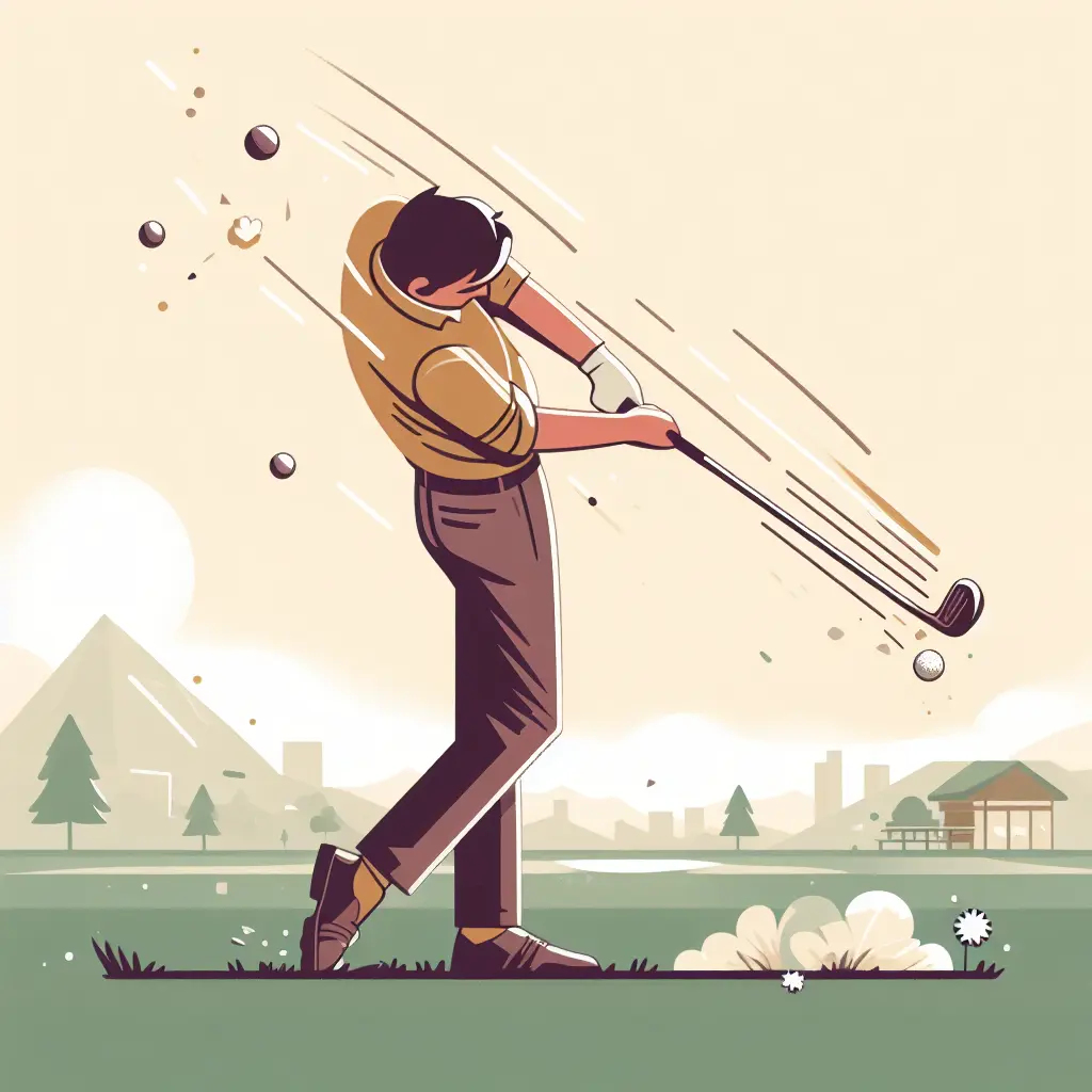 divot in golf swing