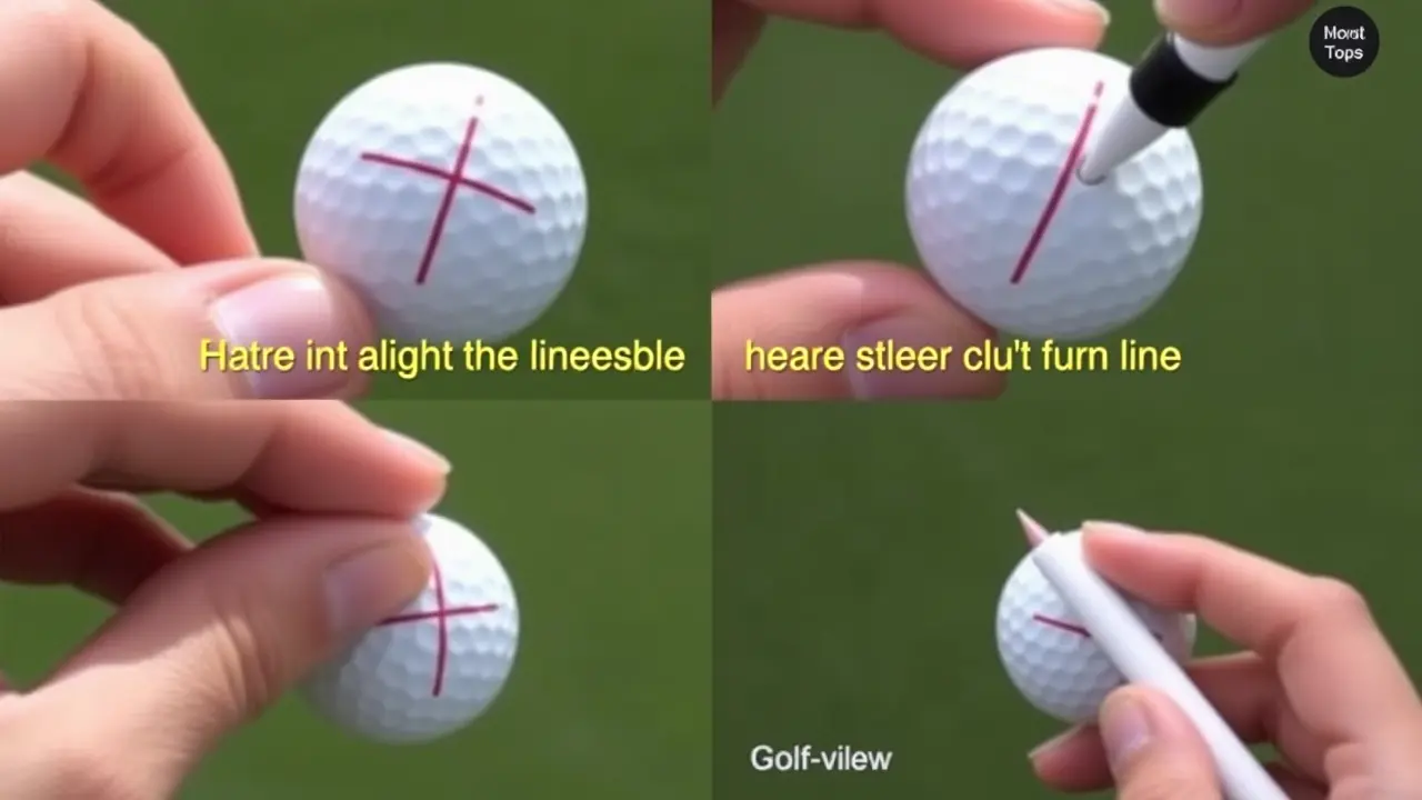 Alignment Marking On Golf Balls