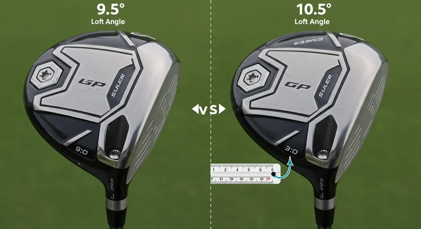 difference between a 9-degree and a 10.5-degree driver