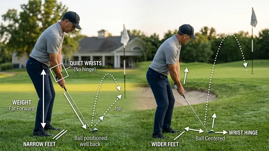 What is the Difference Between Chipping and Pitching?