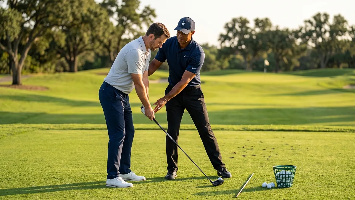 Tiger woods teaches me how how to hit it straight