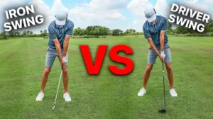 Iron swing Vs Driver swing (the difference)