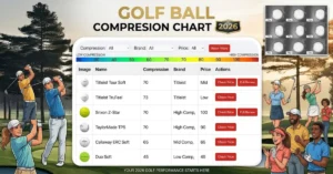 golf ball compression chart