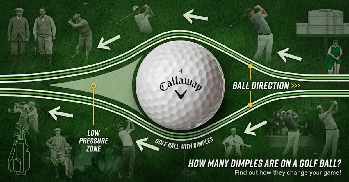 how many dimples are on a golf ball