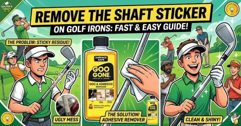 remove shaft sticker on golf irons