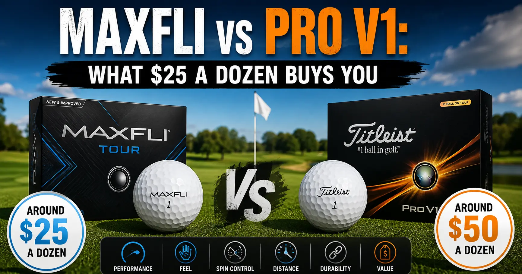 Maxfli vs Pro V1