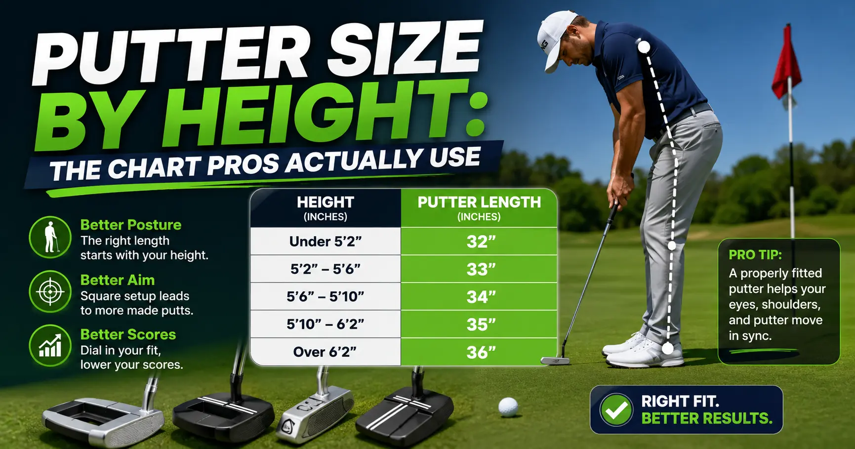 putter size by height