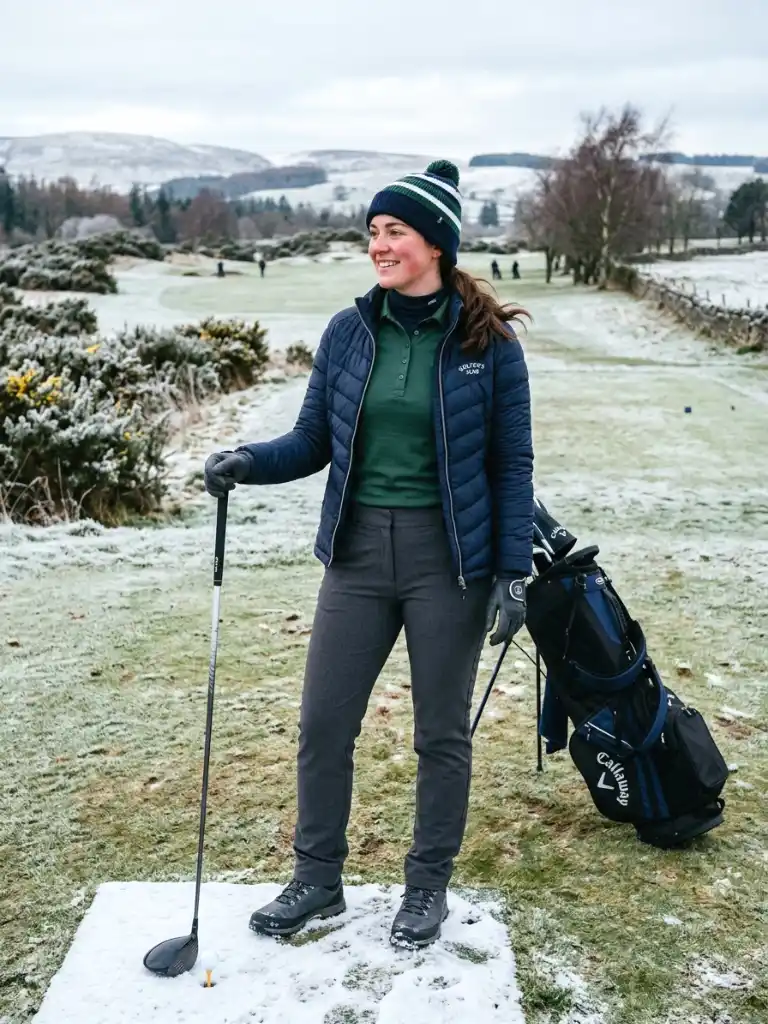 1. Merino Base Layer Under a Long-Sleeve Polo
