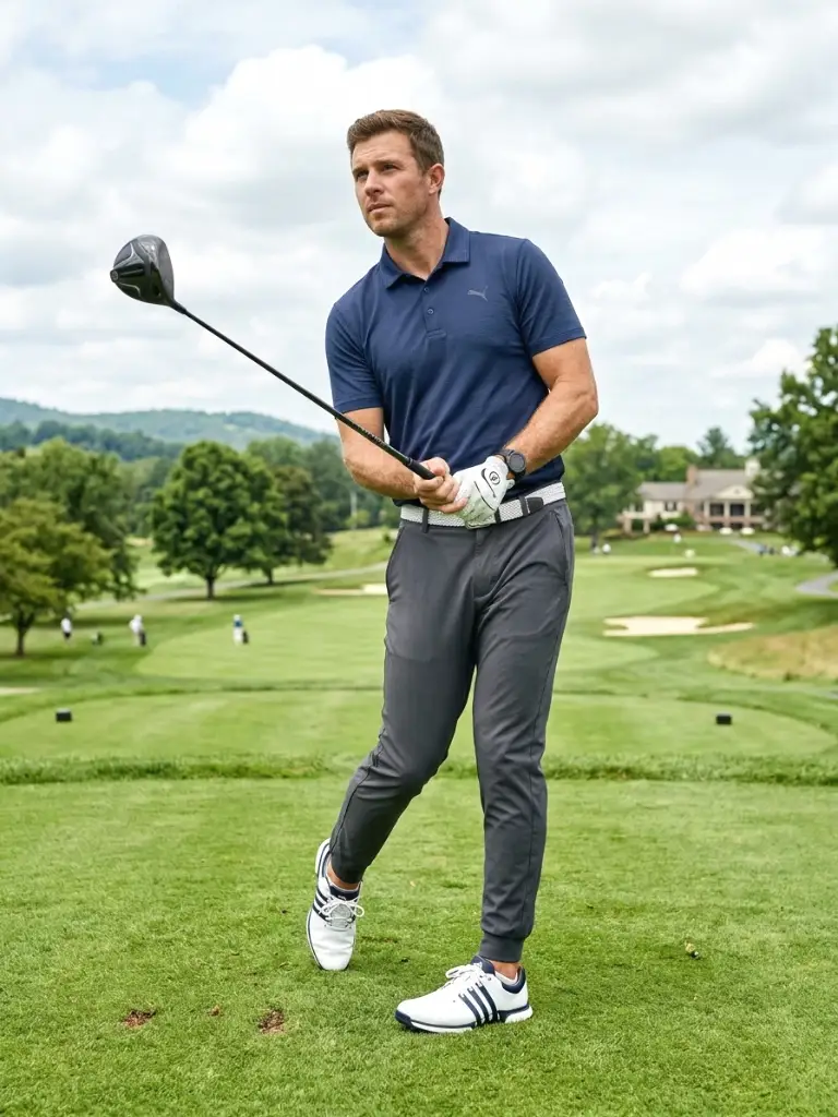 10. Athletic Joggers and Tech Polo