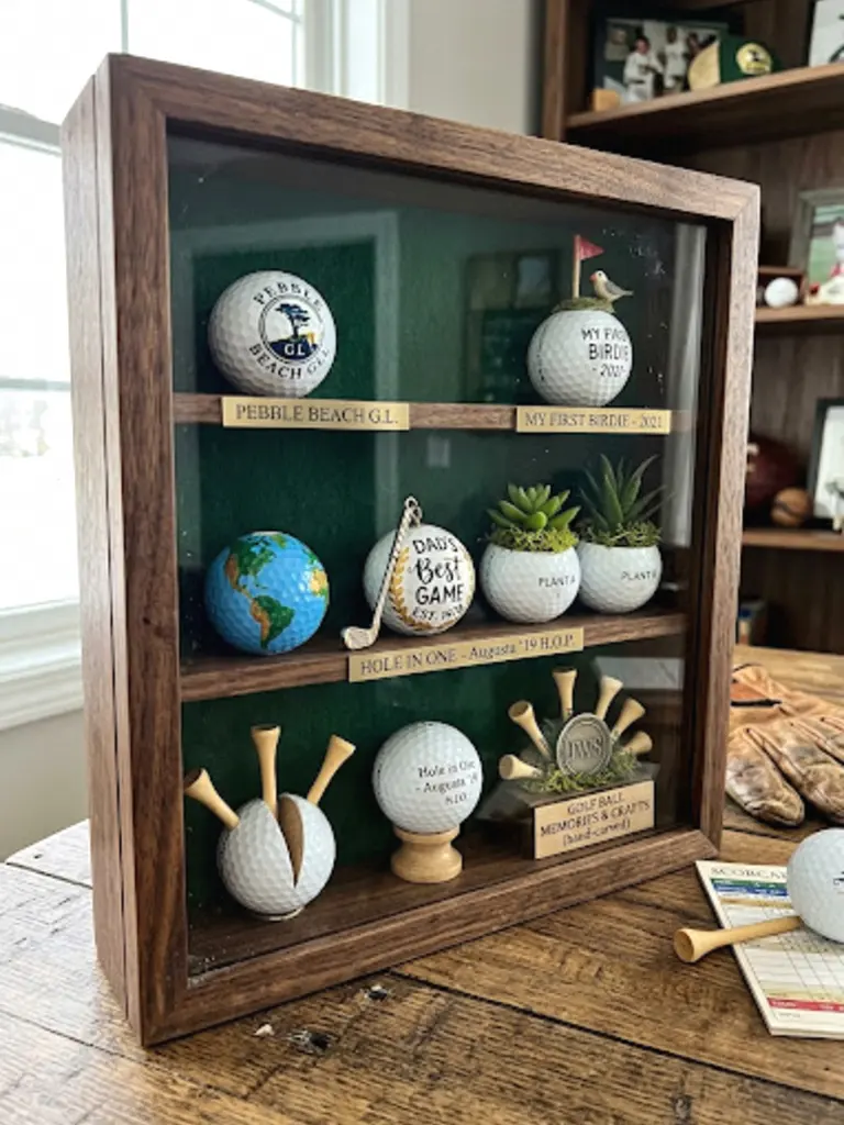 10. Golf Ball Shadow Box