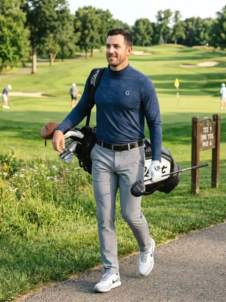 10. Mock Neck Modern Golf Style