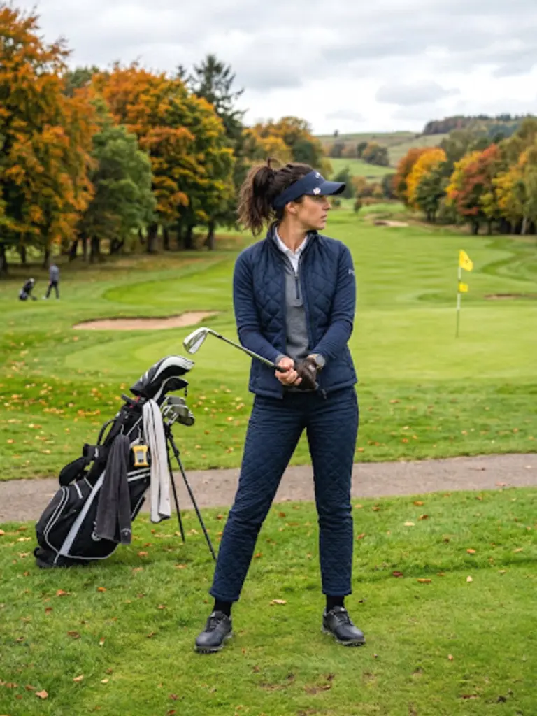 10. Quilted Golf Pants for Cool Days