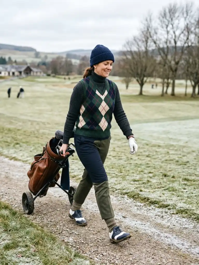 10. Turtleneck Under a Sleeveless Sweater Vest