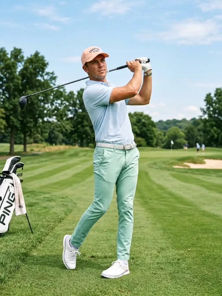 11. Pastel Summer Golf Outfit