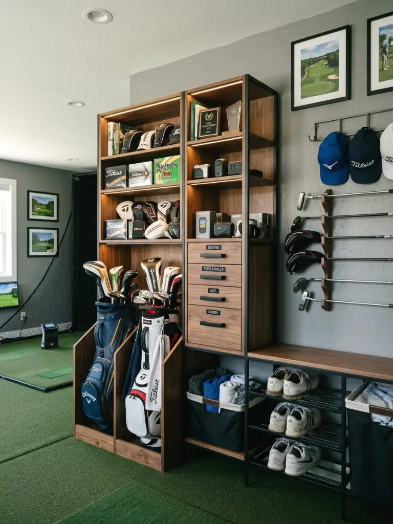11. Set Up Smart Storage for Clubs and Gear