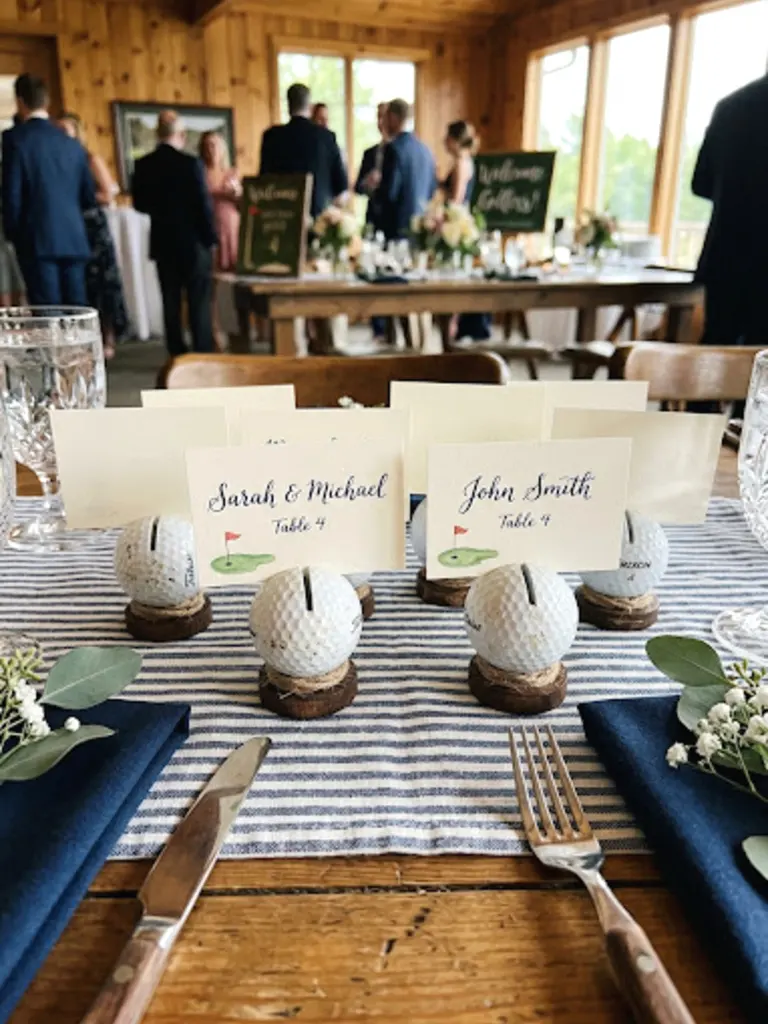 12. Golf Ball Place Card Holders