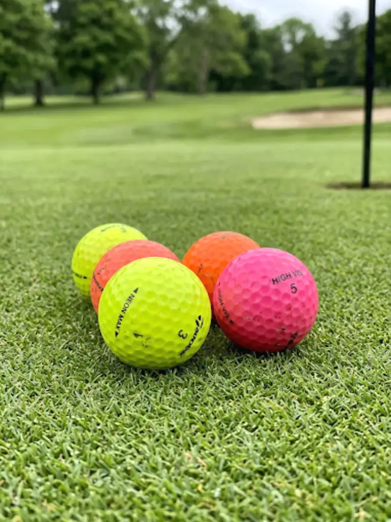12. High-Visibility Neon Golf Balls
