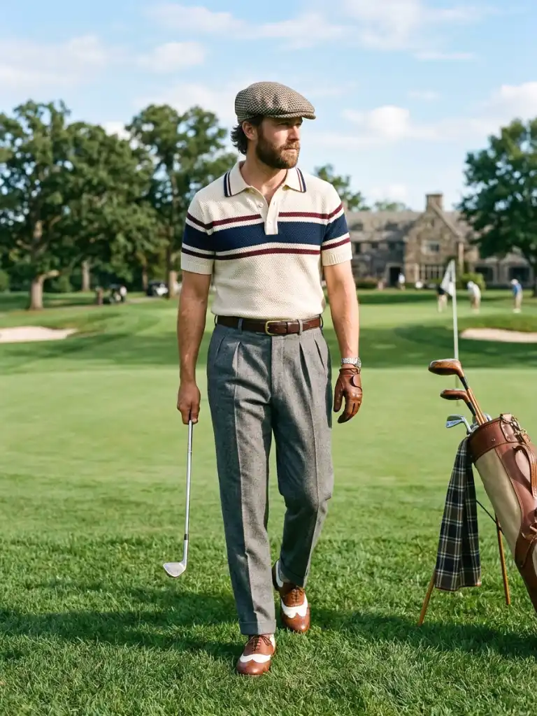 12. Retro-Inspired Golf Outfit