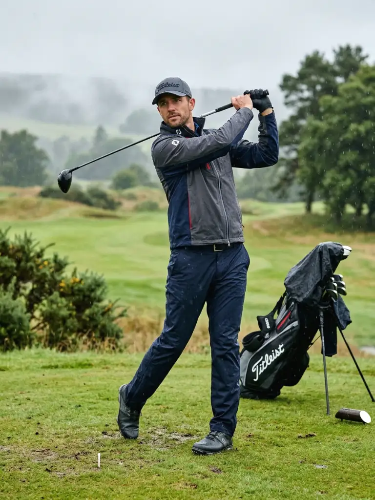 13. Rain-Ready Golf Outfit