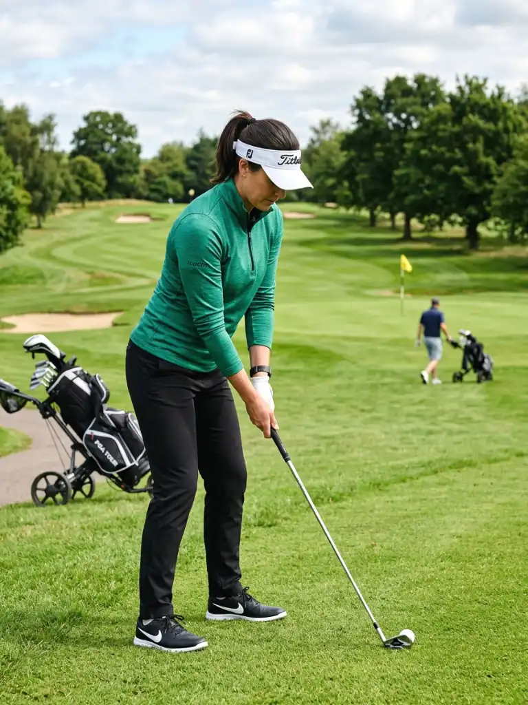 14. Emerald Quarter-Zip & Black Trousers