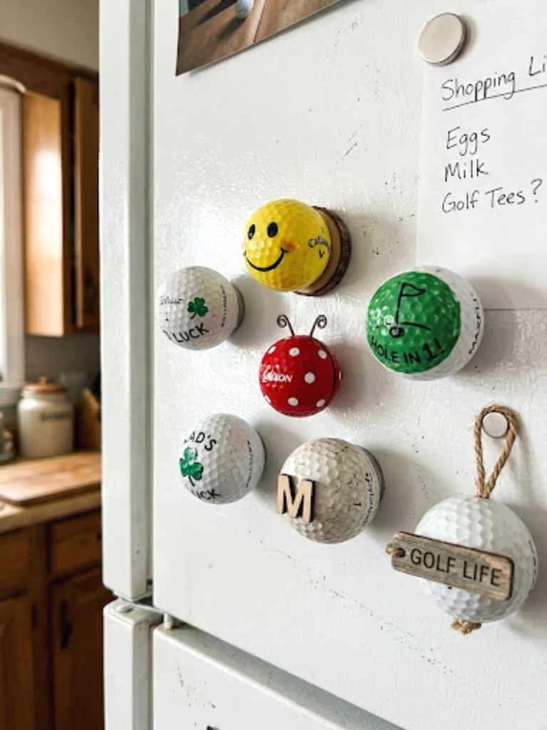 15. Golf Ball Fridge Magnets