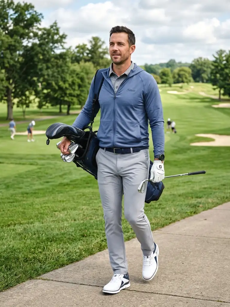 15. Lightweight Golf Hoodie Look