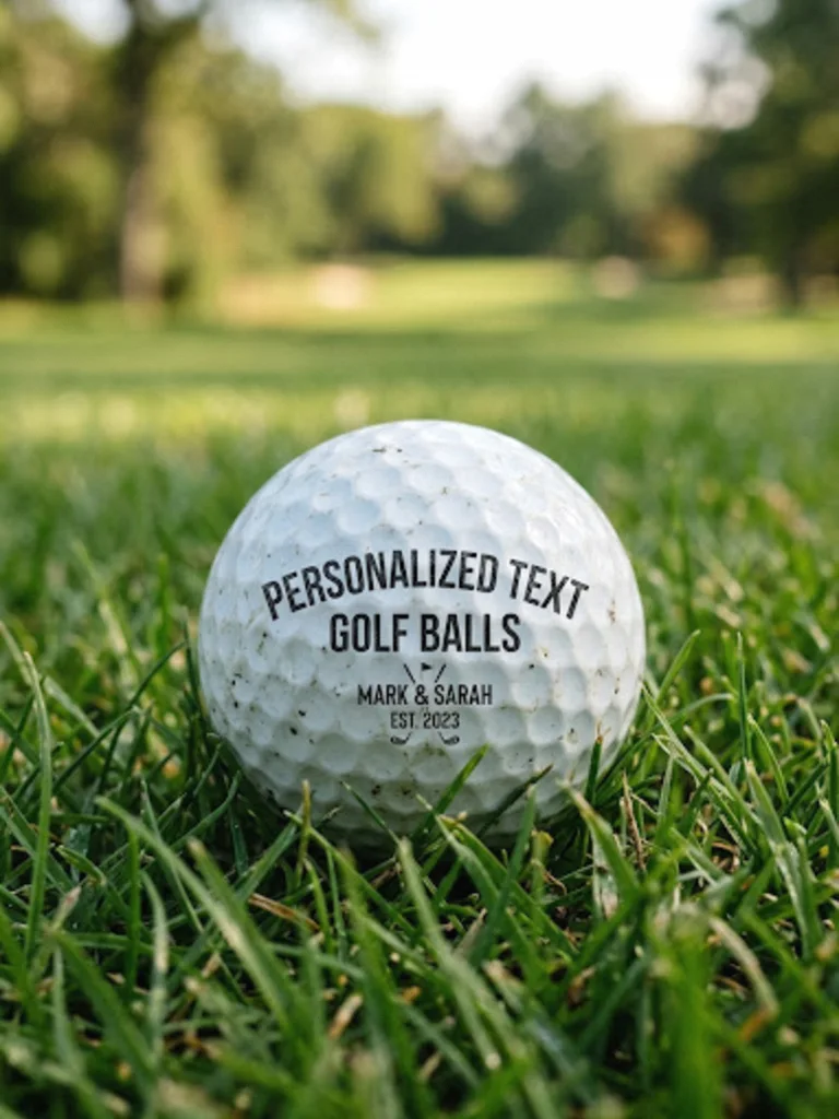16. Personalized Text Golf Balls