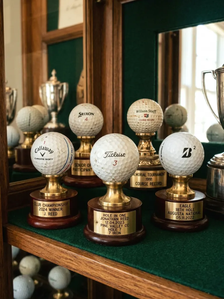 17. Golf Ball Trophy Displays
