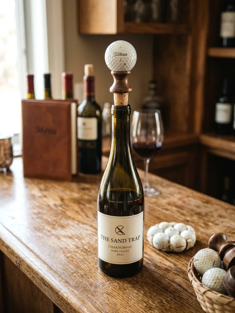 17. Golf Ball Wine Stopper