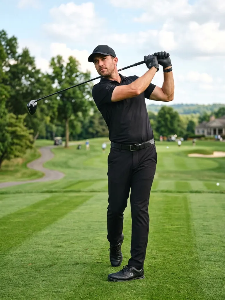 18. All-Black Golf Outfit
