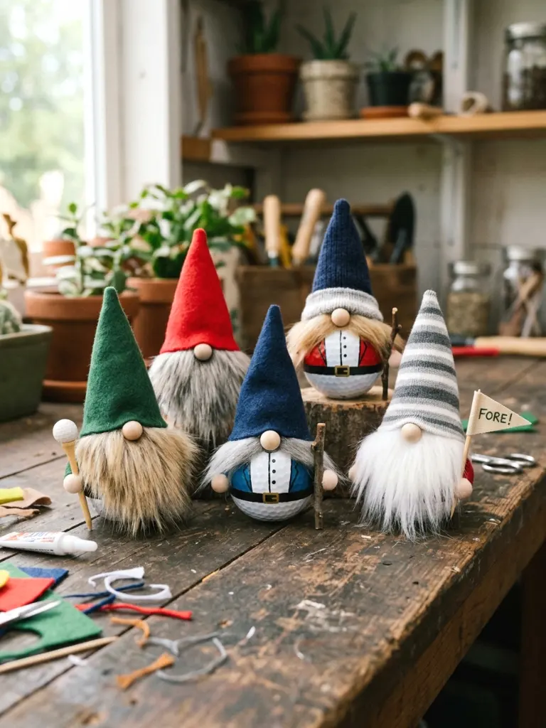 18. Golf Ball Gnomes