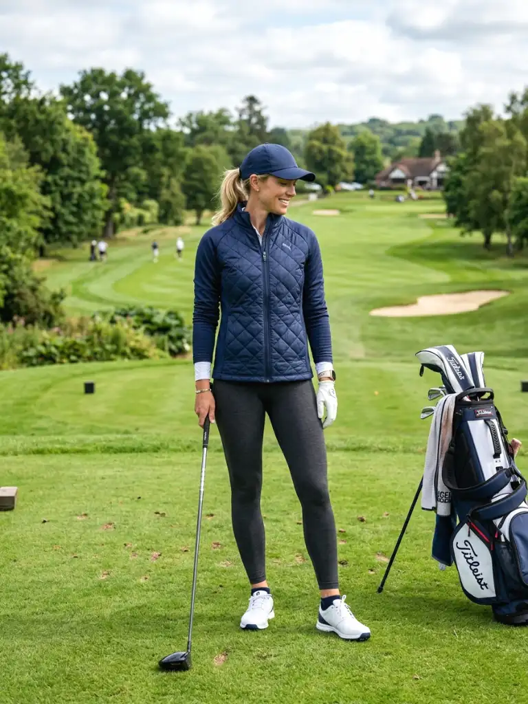 18. Leggings with a Sherpa Pullover for Cart Days