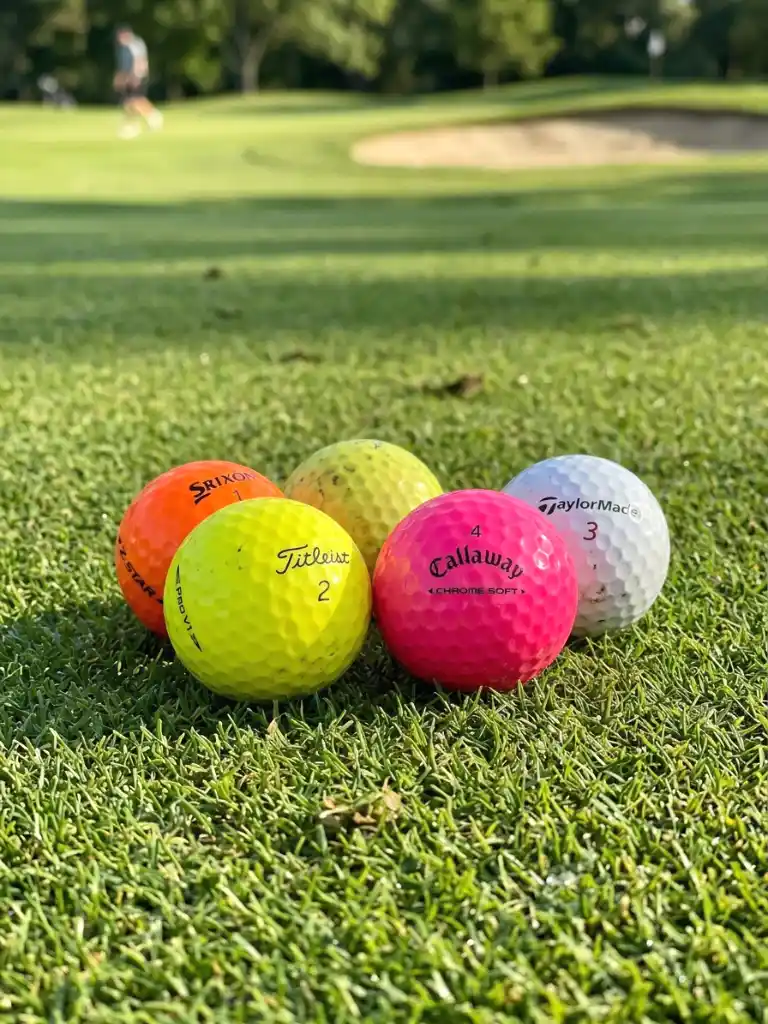 2. Color-Coded Golf Balls for Easy Spotting