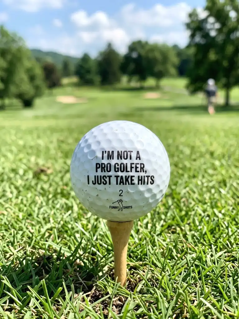 22. Funny Quote Golf Balls