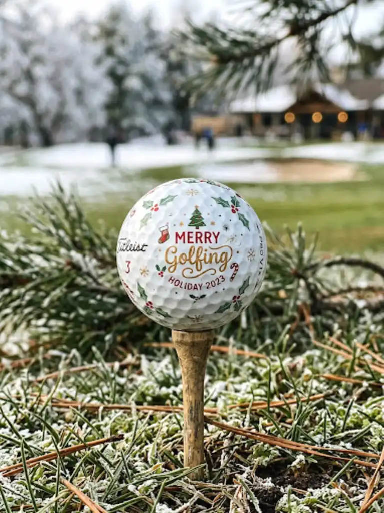 22. Holiday-Themed Golf Balls