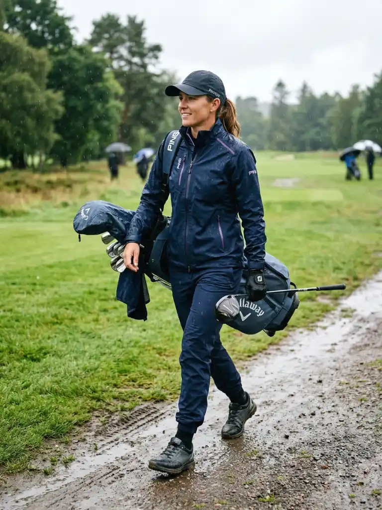 22. Rain-Ready Golf Outfit