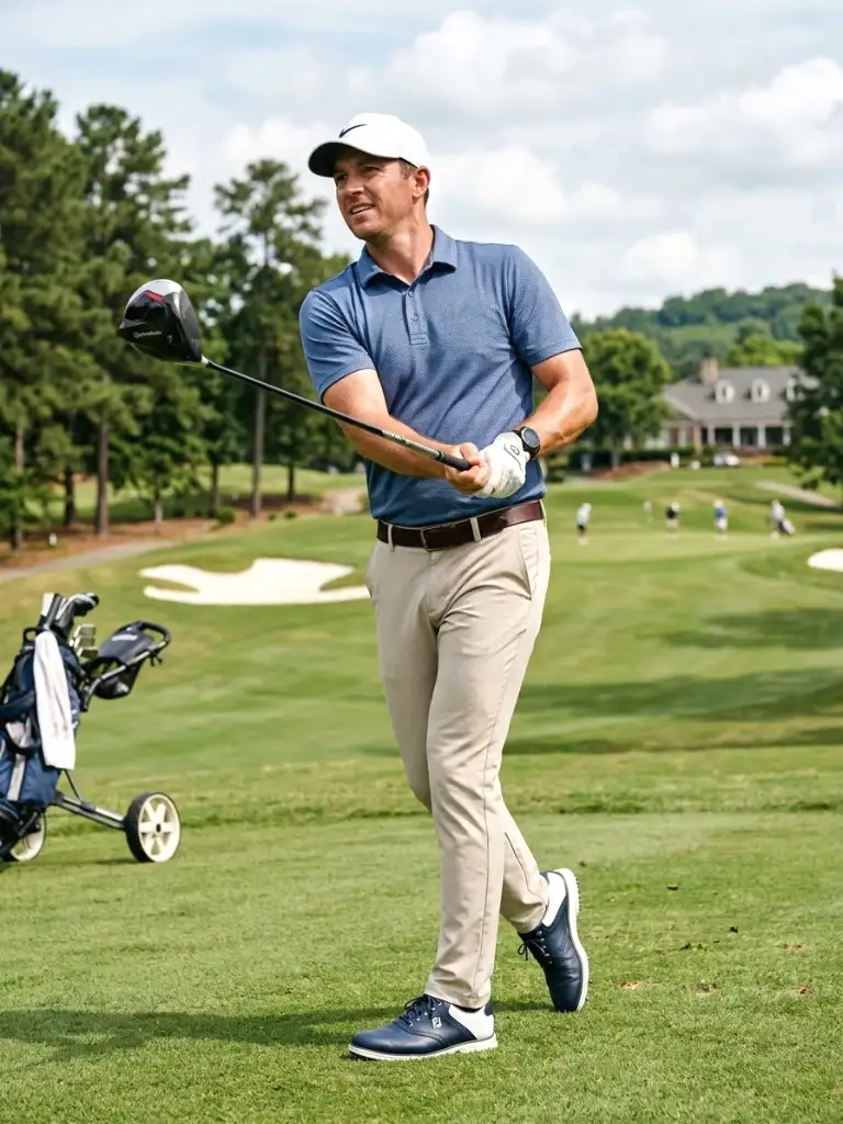 23. Breathable Mesh Polo Look