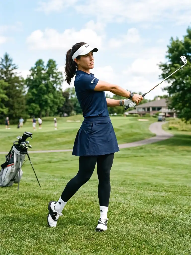 26. Leggings Under a Golf Skort