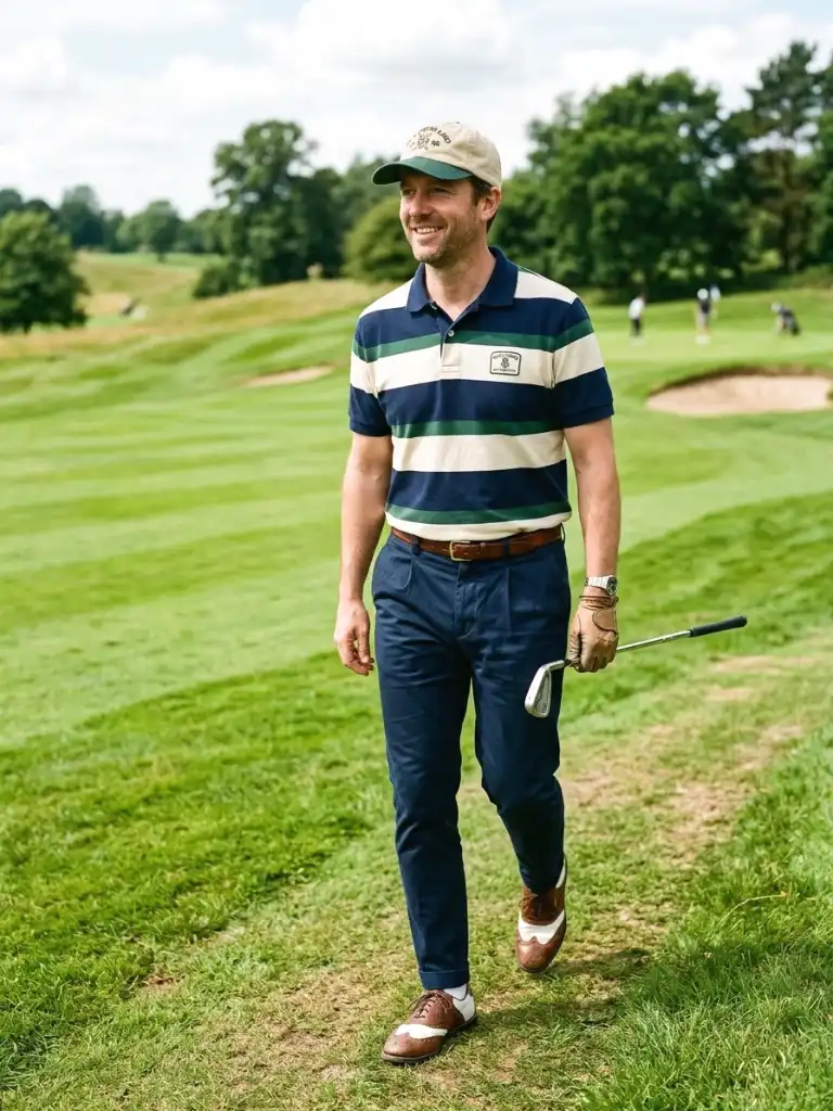 28. Retro Golf Cap and Polo Combo