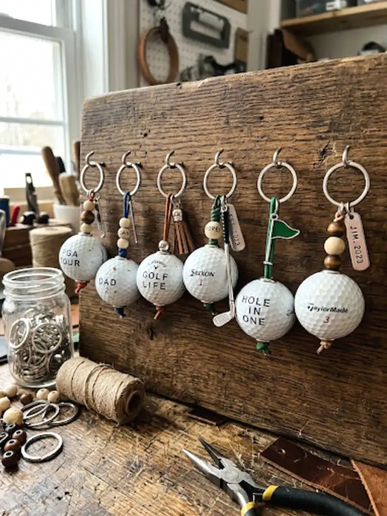 3. Golf Ball Keychains