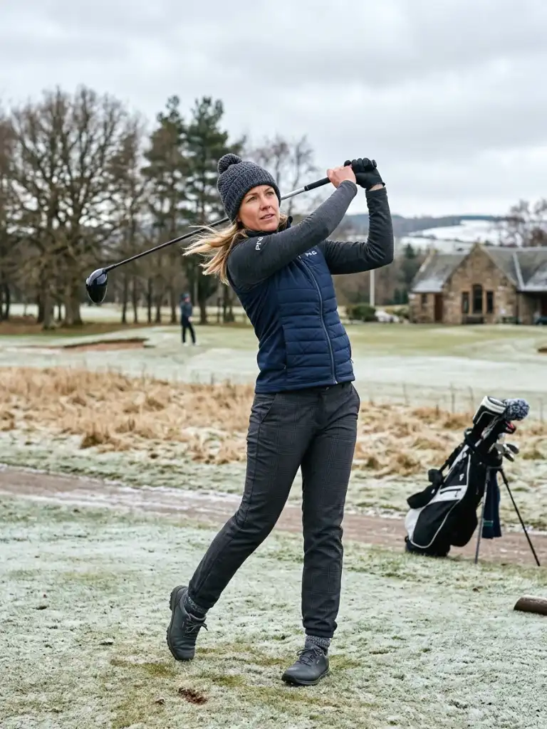 3. Windproof Vest Over a Long-Sleeve Layer