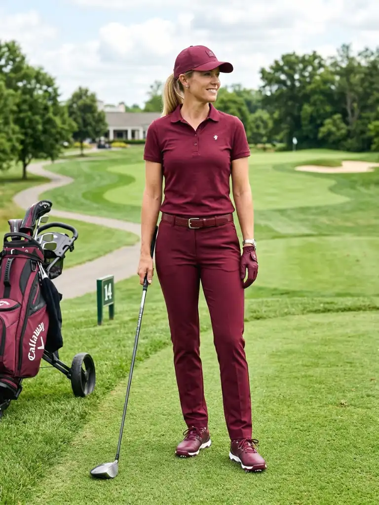 5. Cable-Knit Golf Sweater over a Collared Shirt