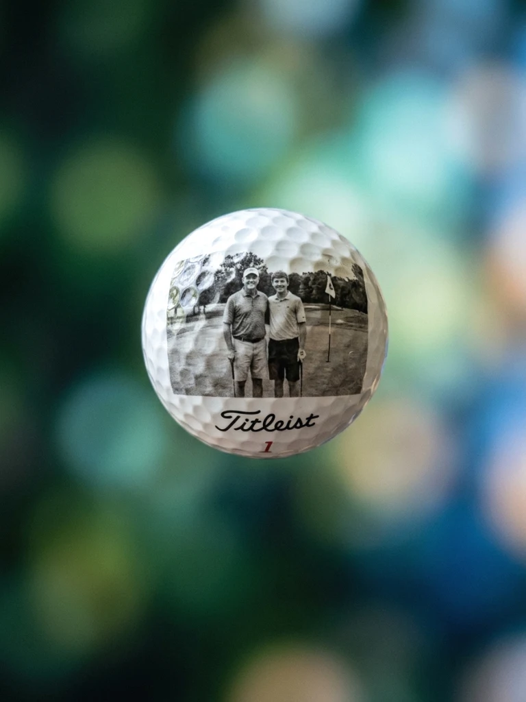 5. Golf Ball Photo Transfer Keepsakes