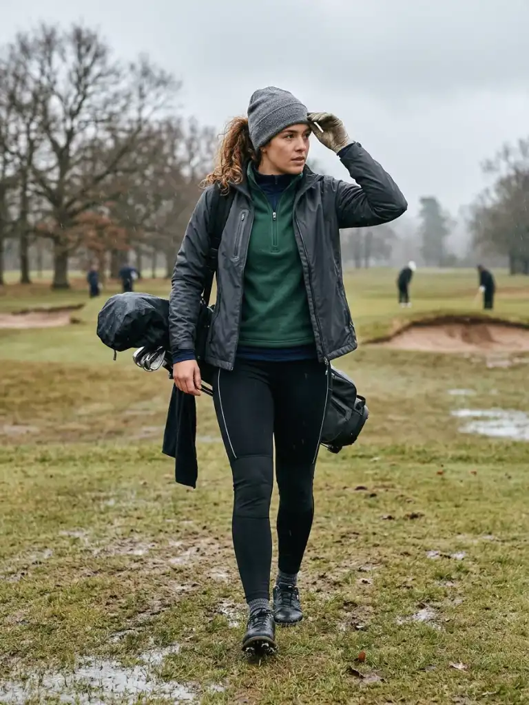 5. High-Waisted Leggings with a Cropped Fleece