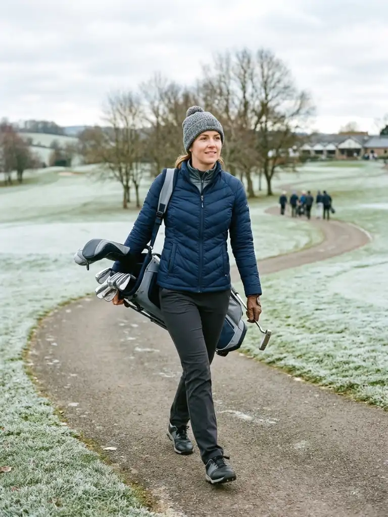 7. Lightweight Puffer Golf Jacket