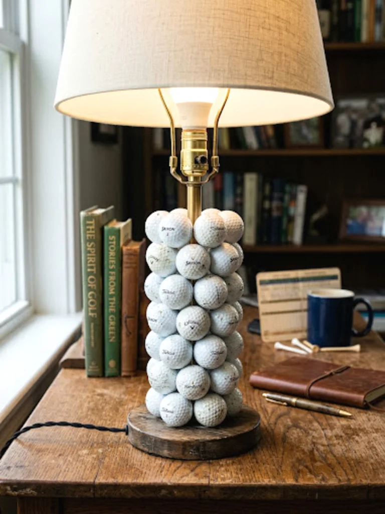 9. Golf Ball Lamp Base