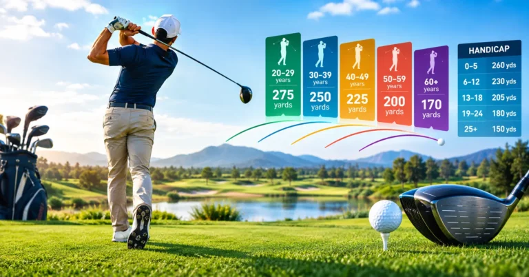 average golf driver distance